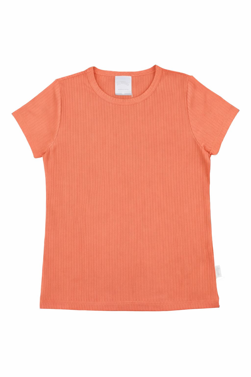 Blusa Infantil Manga Curta Canelada Lisa - Alakazoo 