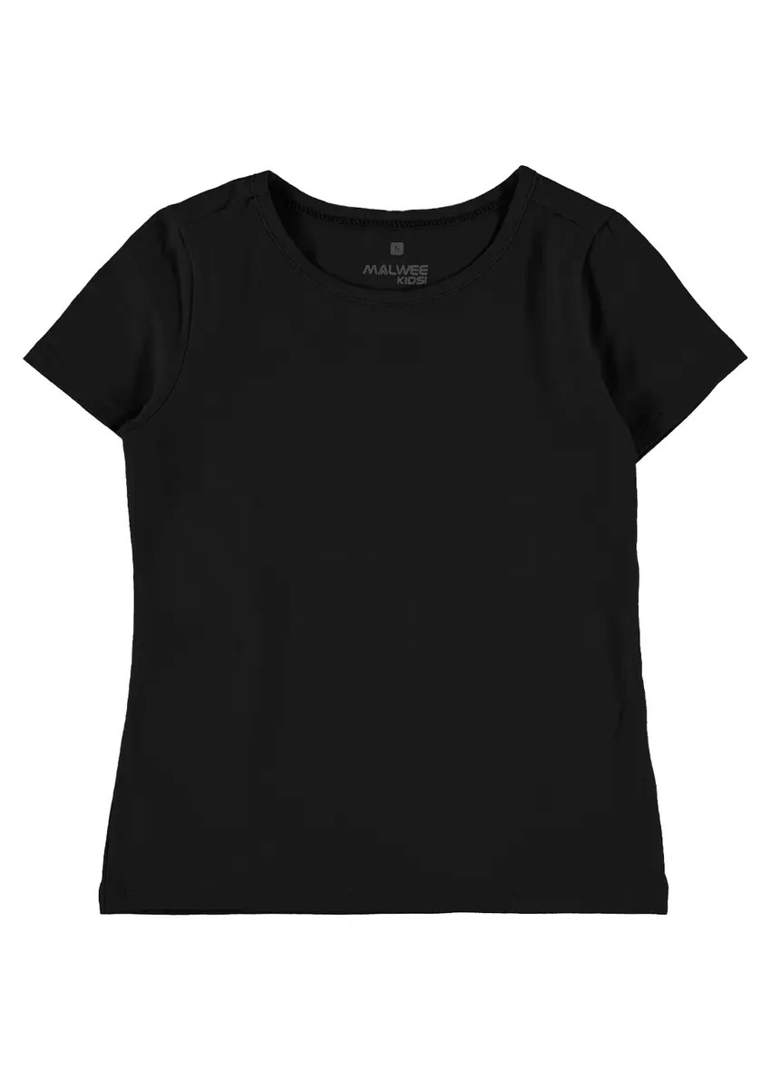 Blusa Infantil Menina Decote Redondo Em Algodão Malwee Kids